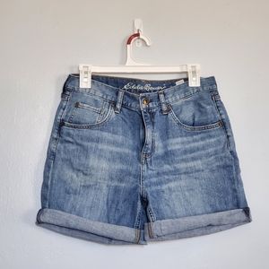 Eddie Bauer Boyfriend fit denim shorts